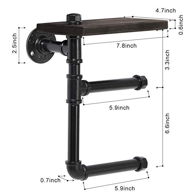 best price black iron angled metal shelf home bracket floating wall shelves