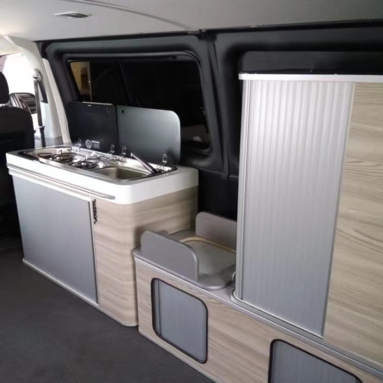 Plastic Camper Furniture Kitchen Shower Tambour Door PVC ABS Shutter Slat RV Toilet Door RV CamperFor Caravan Bathroom