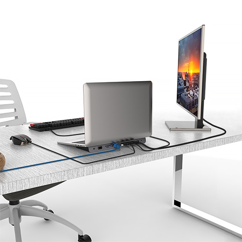 Usb-c usb концентратор адаптер Usb 3,0 Type-c многопортовый 11 портов Многофункциональный 250 мм адаптер
