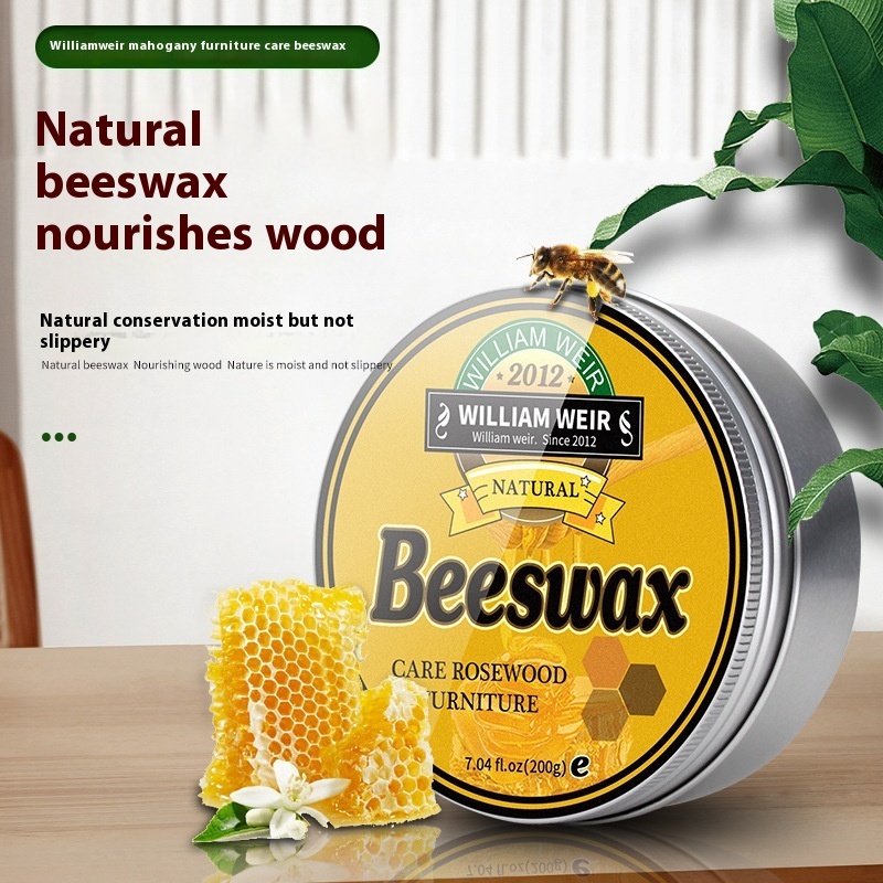 Wholesale 200g Mahogany Furniture Wax Natural Eco Sustainable Solid Wood Beeswax Multi-Purpose Brightening Polishing Solid Wax