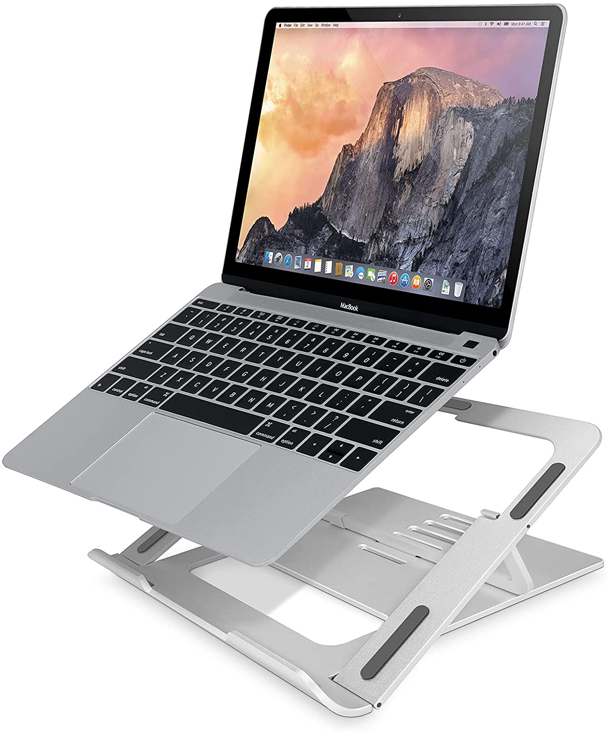 OEM ODM White Universal Adjustable Thin Slim Sit Vertical Metal Stand Laptop Desk