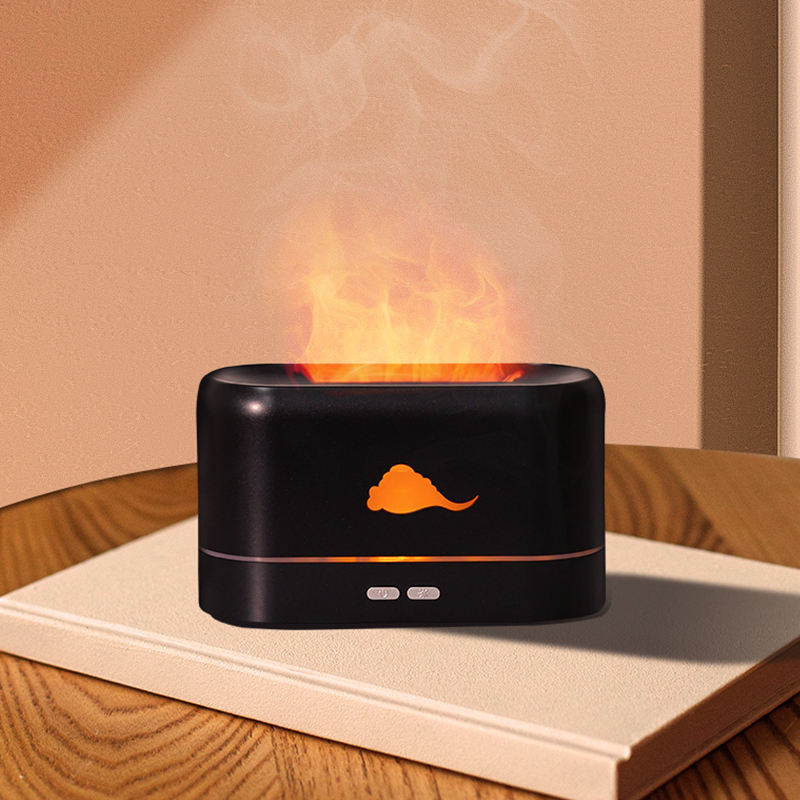 Горячая USB Ультразвуковой увлажнитель с эфирными маслами ароматерапии рассеиватель пламени увлажнитель воздуха с 3D огонь LED свет