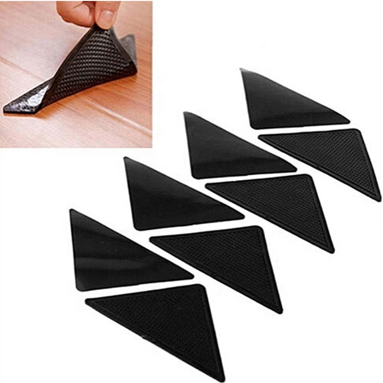 Double Sided Carpet Tape, Triangle Anti Curling Non Slip Rug Grippers For Carpets, Floor Mats