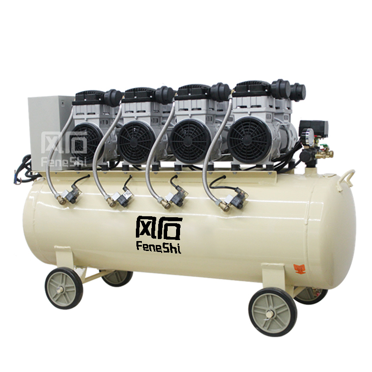 4.4kw 3 hp 50100 150 литр компрессора 200 литр немой безмасляный воздушный компрессор безмасляный