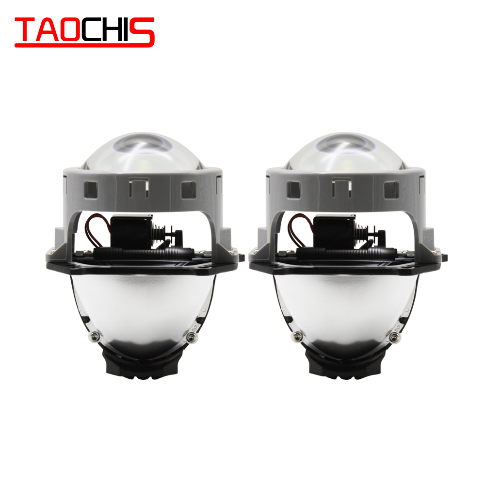 TAOCHIS Автомобильные фары 3,0 дюймов A3 + A3 MAX BI светодиодный объектив проектора с Высокая пучка ближнего света 50 Вт 4000LM 5500k HELLA фары обновление