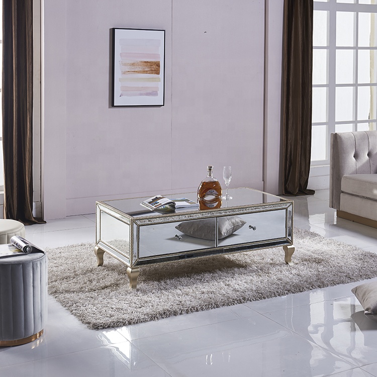 High quality modern luxury modern furniture beads coffee table for living room