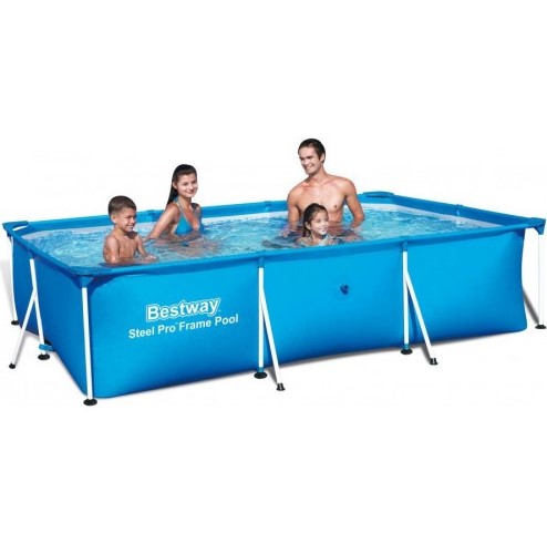 Bestway 56404 3,0 м x 2,01 м x 66 см прямоугольная рама бассейн для всей семьи съемный открытый бассейн