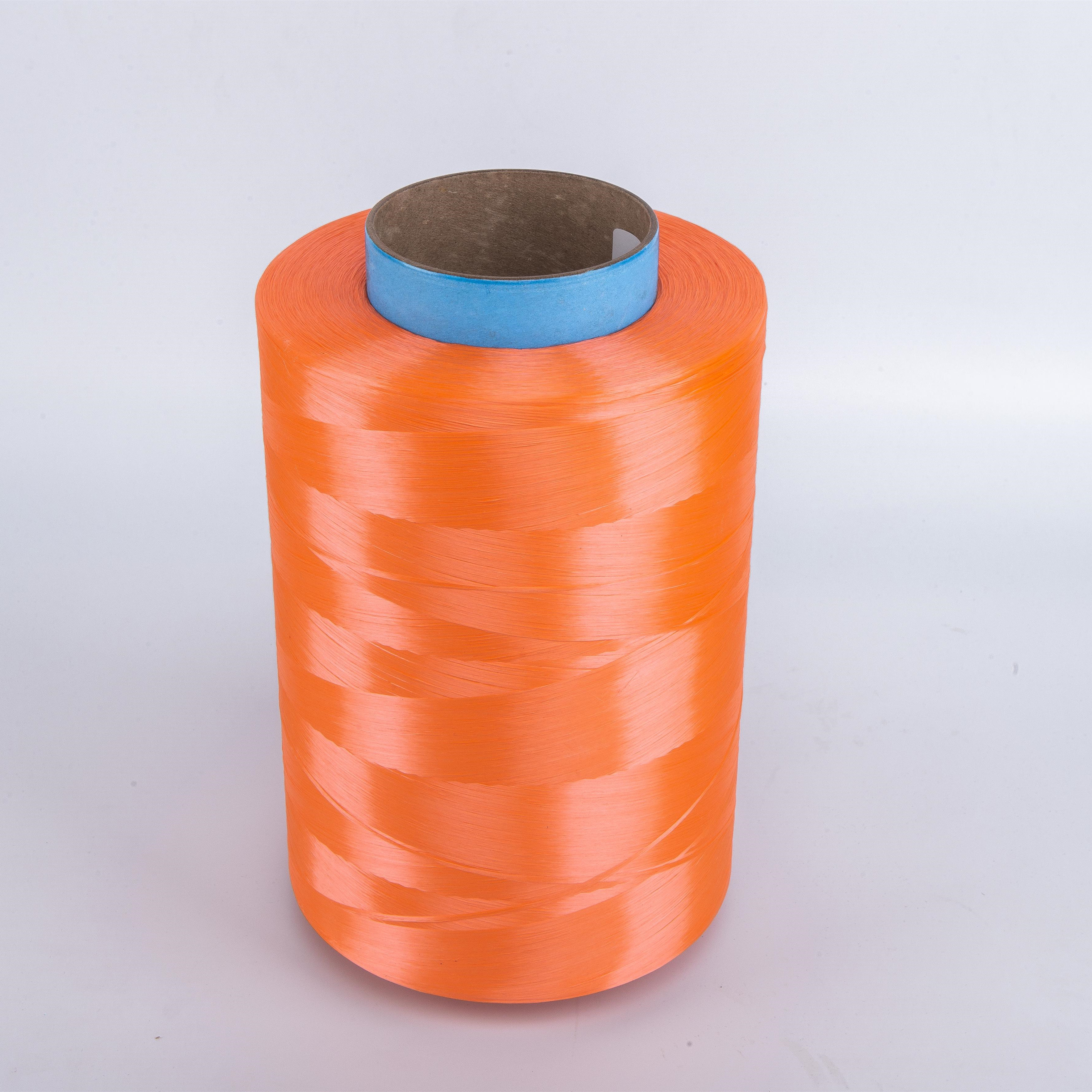 Orange UHMWPE high strength Wear well yarn fiber twisted uhmwpe fiber
