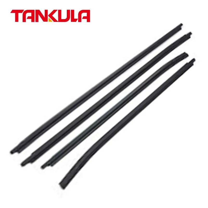 New 4Pcs Car Outside Seal Belt 68162-0K010 Weather Stripping Moulding Trim Window Weatherstrip For Toyota Hilux 2005-2015