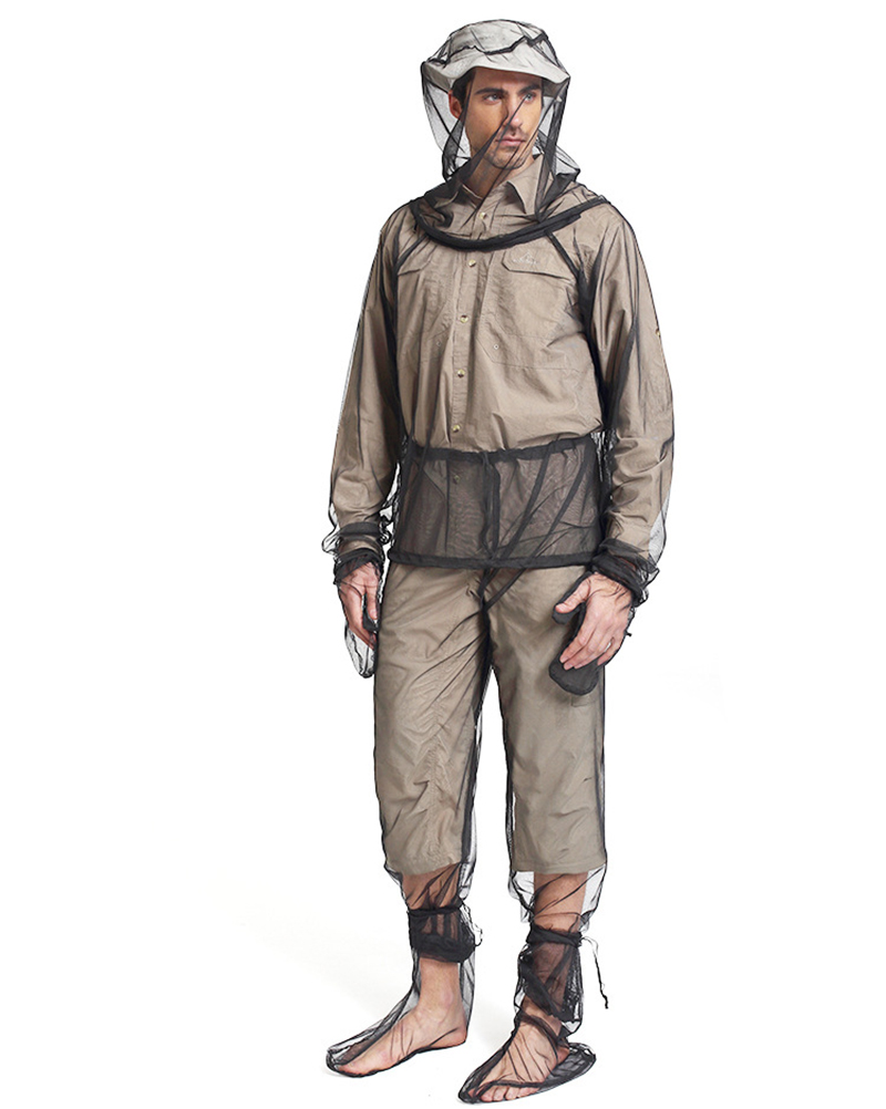 Mesh Anti-Bee Suit Outdoor Wild Fishing Adventure Insect-Proof Clothing Set Camping Hiking Anti-Mosquito Clothes