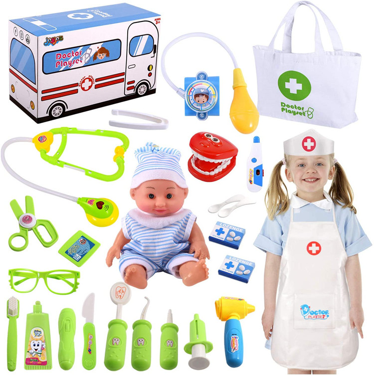 Hot Sale Kids Plastic Educational Medical Toy Pretend Play Doctor Set Toys