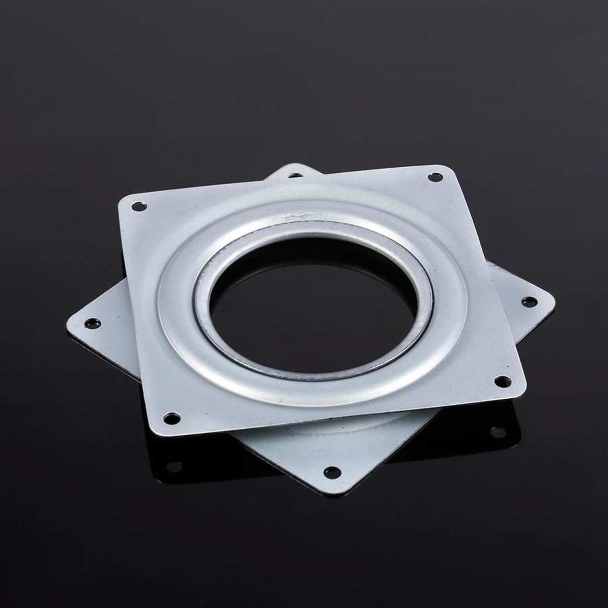 Galvanized Steel Rotating Plate Display Base Turntable Square Display Stand Desk Tool placemat for dining table table mat