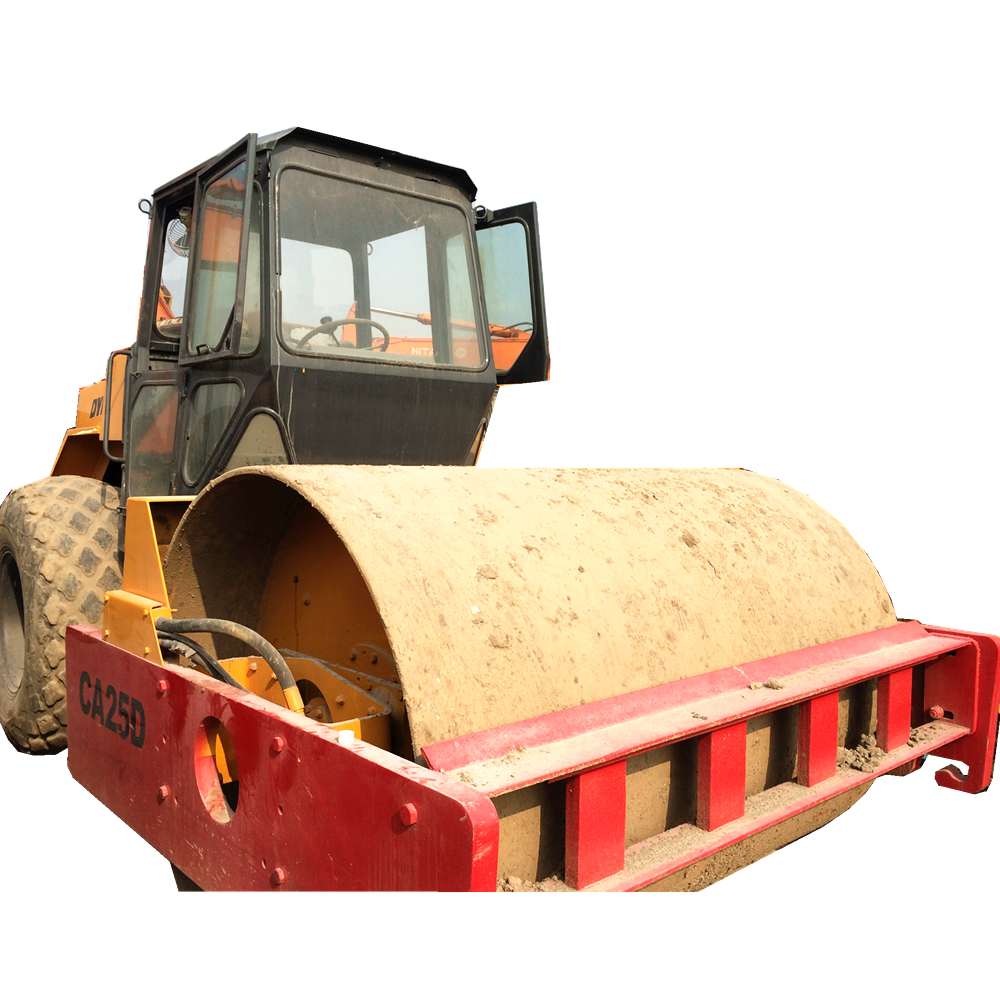 Подержанный дорожный каток Dynapac CA25D/30D, Подержанный каток dynapac ca25d/30d 10t 12t 15t, одиночный барабанный каток