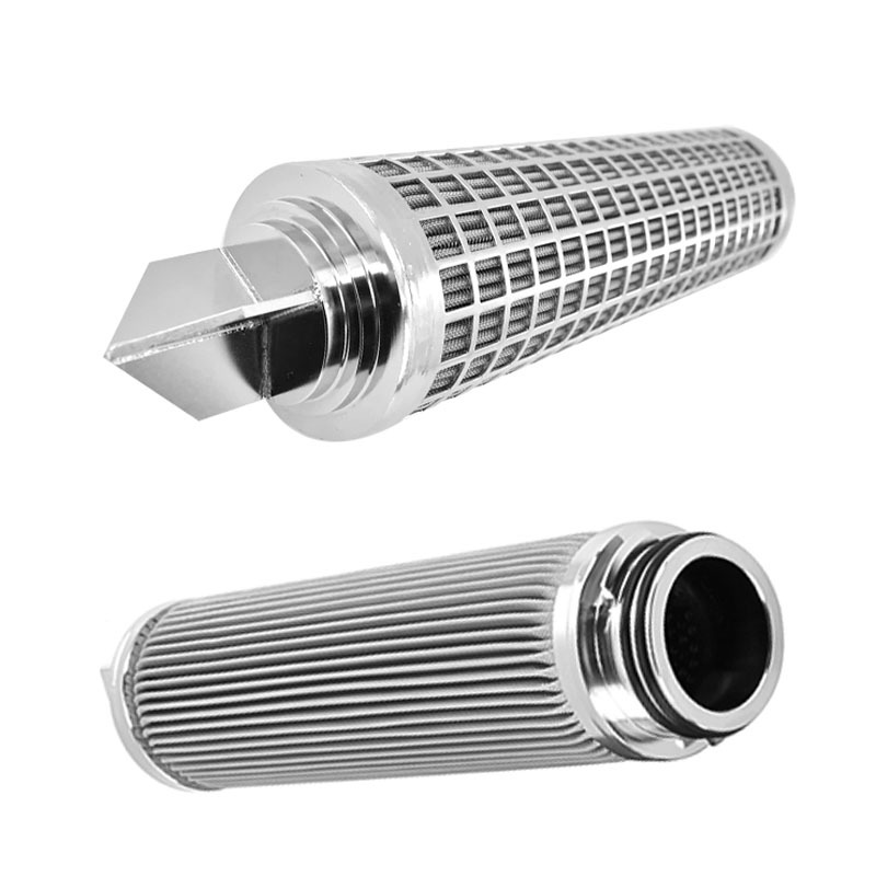 LIANDA 10 micron porous metal filters high temperature gas hydraulic oil filter element stainless steel wire mesh filter element