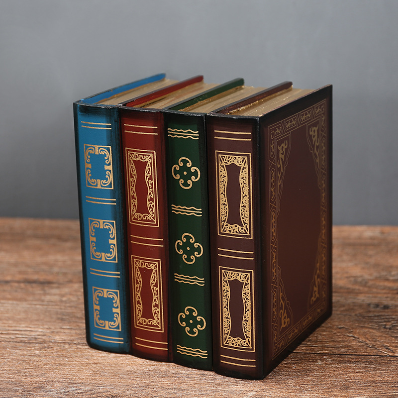 Роскошные поддельные книги для украшения дома аксессуары для украшения дома журнальный столик модели книг
