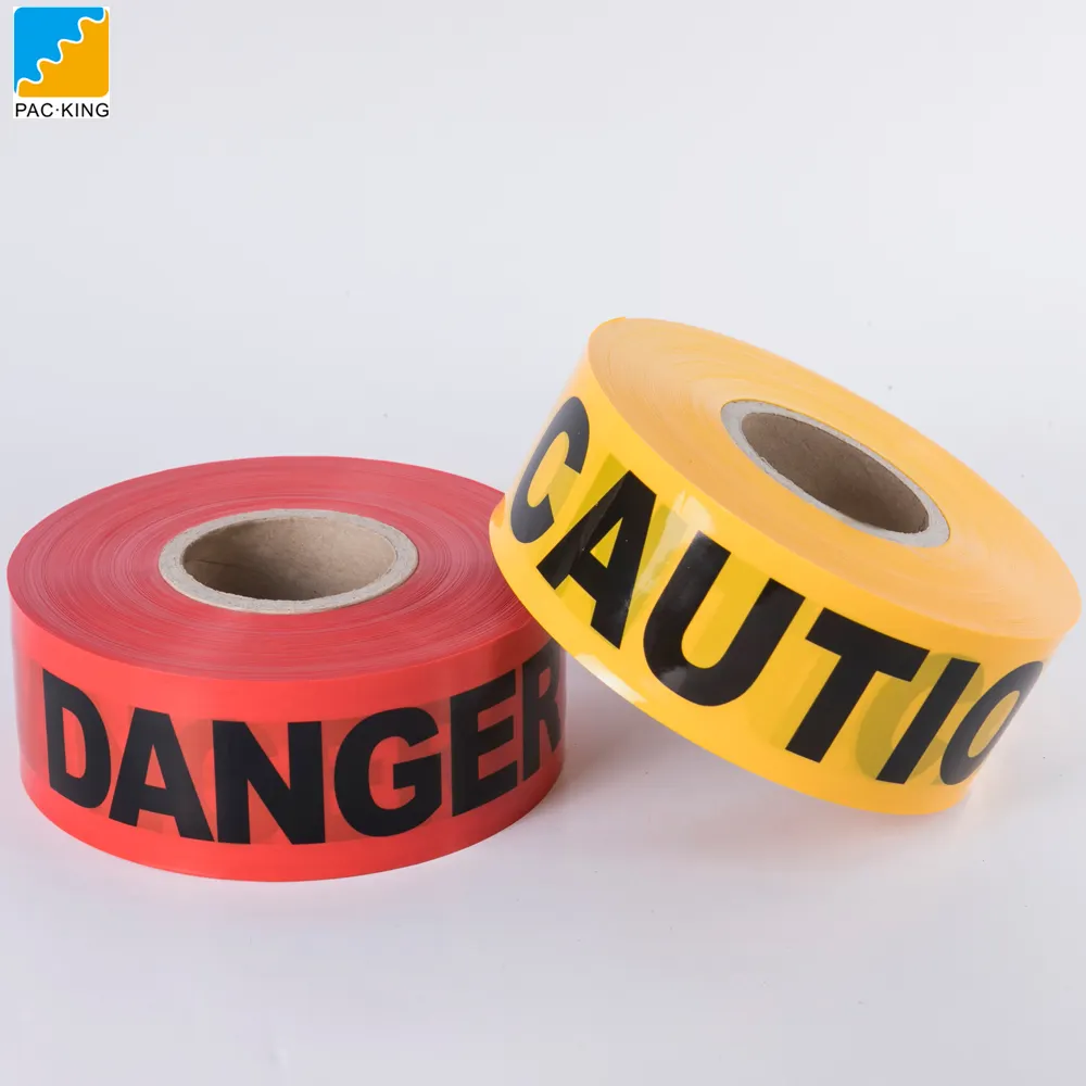 Fragile Warning Tape Stickers Saudi Arabia Custom Logo Fragile Sign Biodegradable Safety Plastic Caution Warning Tape