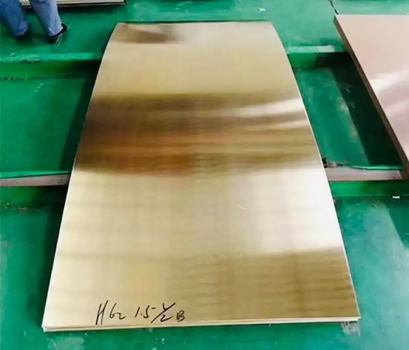 china supplier 8x8 Gold Plated Brass Chinese Manufacturer Brass Copper Sheet