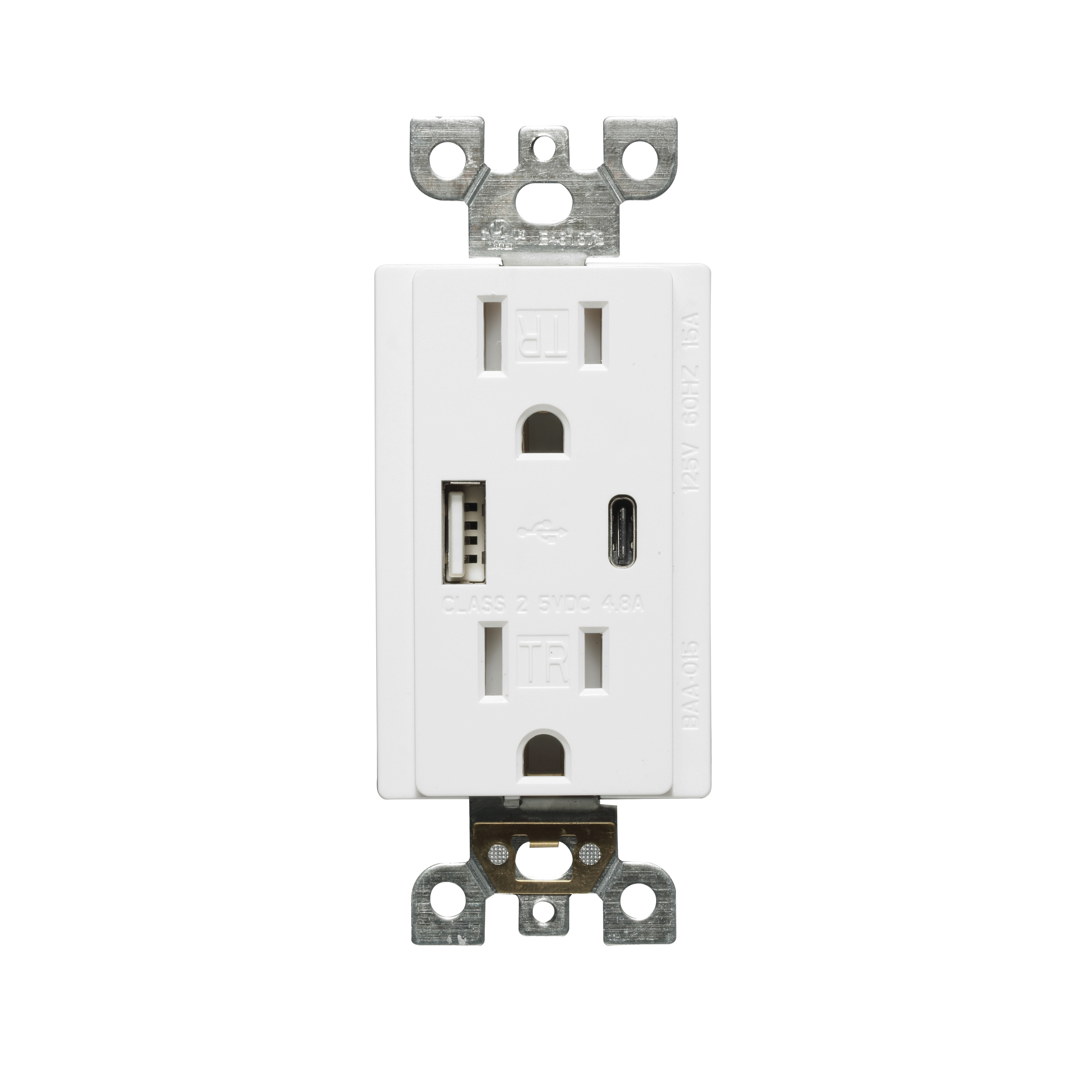 Оптовая продажа, высокоскоростные розетки с USB-разъемом для защиты от детей, электрическое зарядное устройство, настенная розетка с портом type-C
