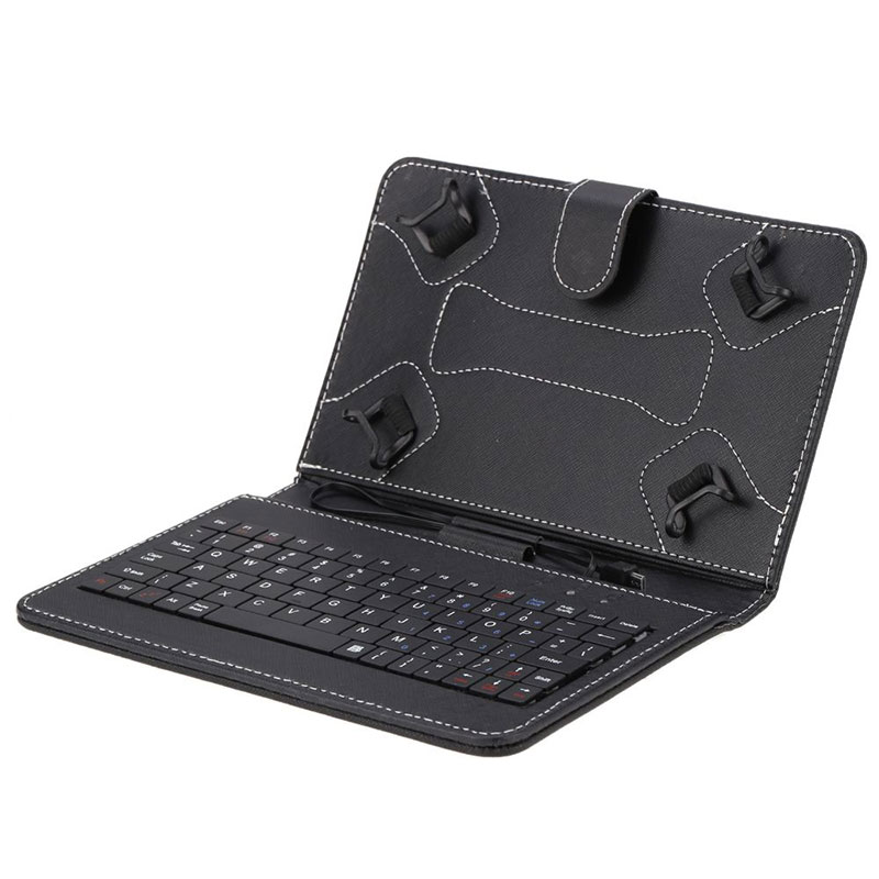 Универсальный кожаный чехол для клавиатуры Funda con teclado чехлы 7 8 10,2 дюймов USB чехол для клавиатуры
