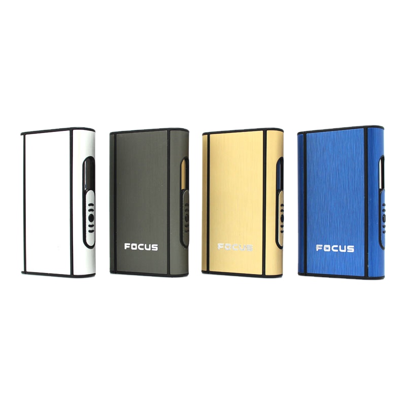 Factory sells High quality Colorful Aluminum Automatic 10pcs Cigarette Box/cigarette Case