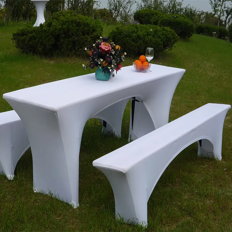 Wholesale Stretch Beer bench Cover Sets Spandex table cloths for Garden ,Outdoor, Party in Germany