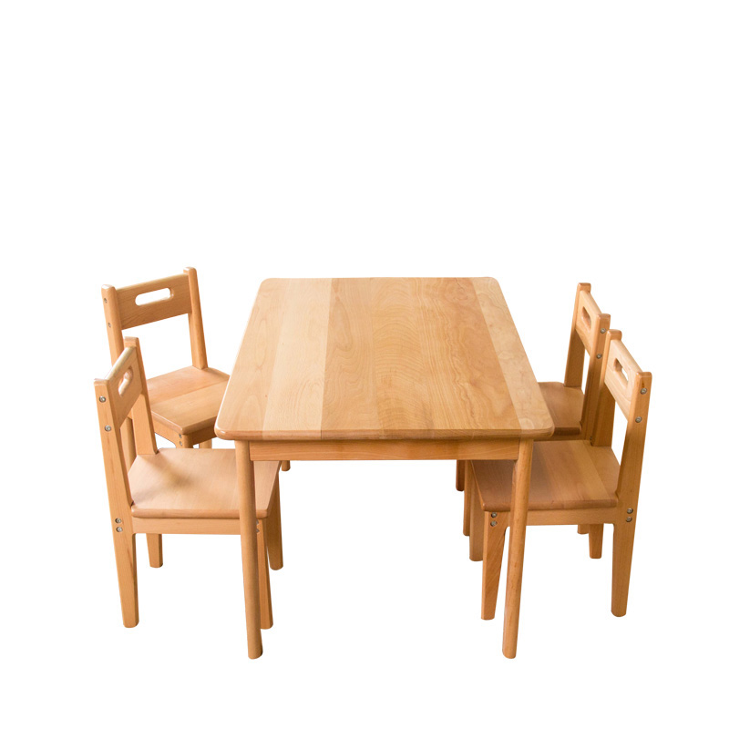 Nashow LMMS-020 children furniture rectangle table and chairs kids Activity Chairs & Table Montessori product