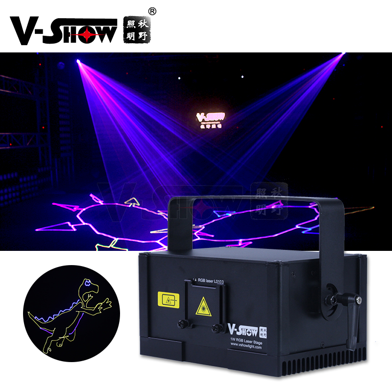 Клуб DJ KTV сценический лазерный проектор 1 Вт RGB анимационный лазерный луч Лазерный световое шоу DMX512 ILDA