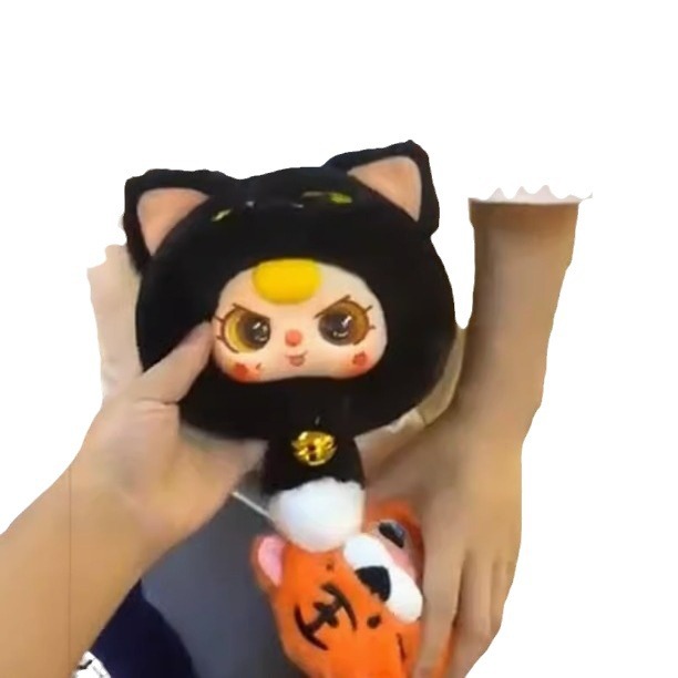 Wholesale Genuine limited edition 3-year-old lucky cat zipper bag series plush blind box trendy toy pendant creative cute doll