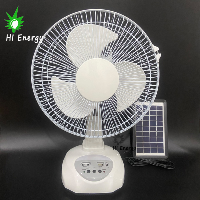 Hienergy 12 дюймов перезаряжаемый электрический настольный вентилятор на солнечной батарее с солнечной панелью портативный