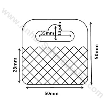 Wholesale Plastic Promotion Activity Exhibition Equip Adhesive Plastic Euro Hole Hang tabs for Display