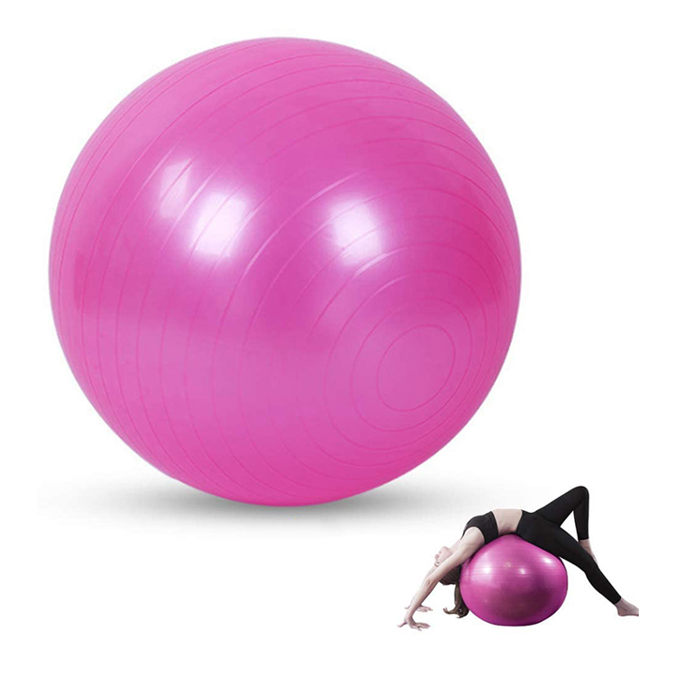 Custom PVC Fitness Pilates Exercise Ball for Workout Birthing Stability Gym