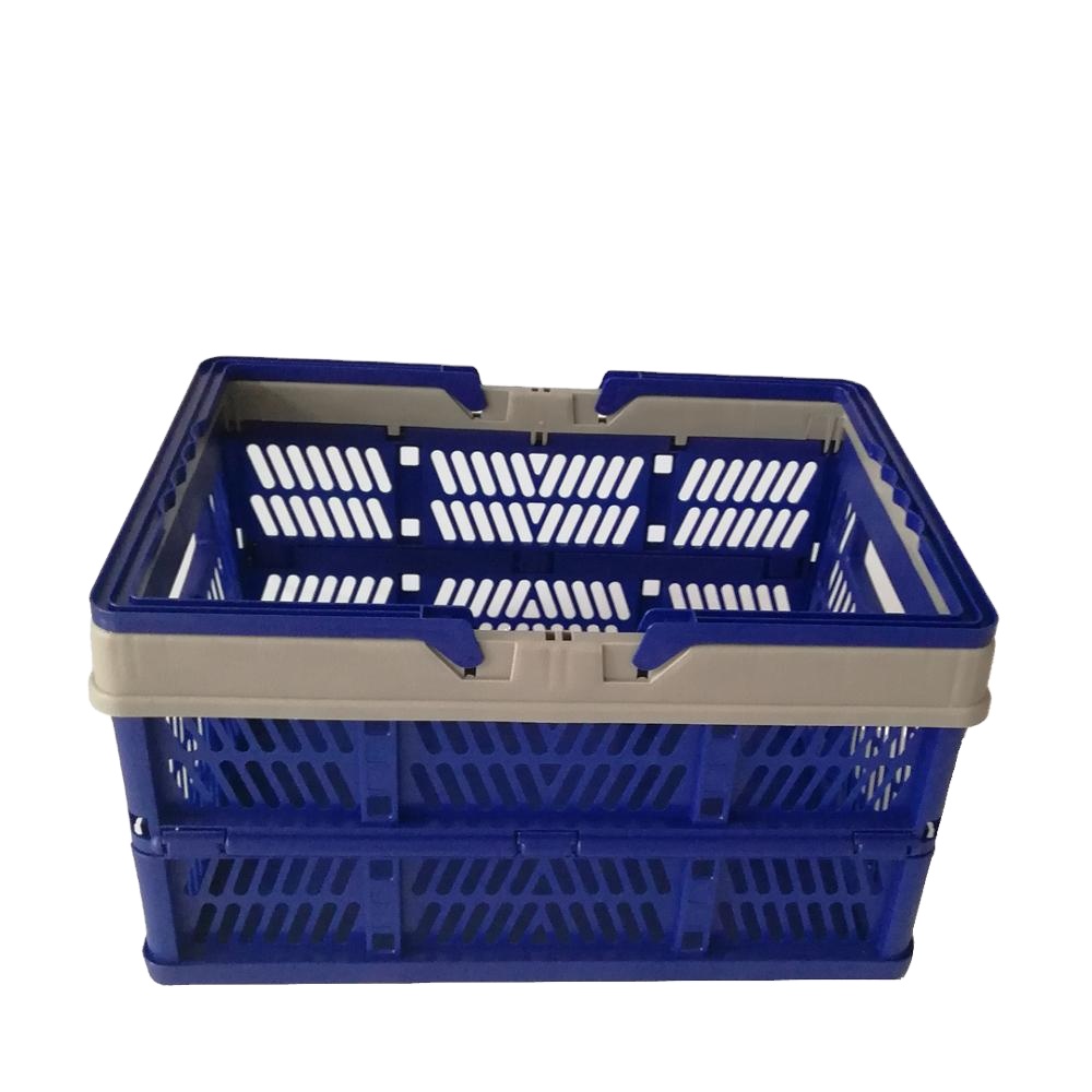100% virgin pp material china supplier foldable supermarket shopping basket for adults
