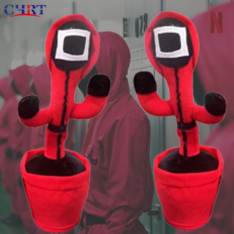 CHRT 2021 Hot Sell Squid Game Electronic Dancing Toys Squid Game Stuffed Animal Talking Singing Music Dancing Squid Game Plush T