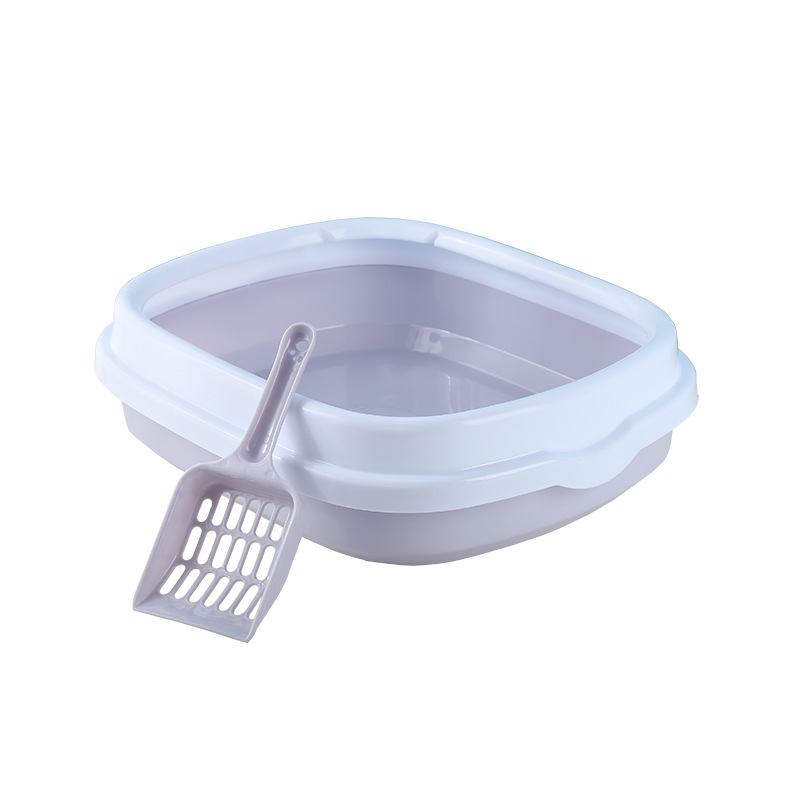 2021 New design large waterproof premium Open top Semi-Enclosed Detachable cat litter box enclosure with Cat Litter Scoop
