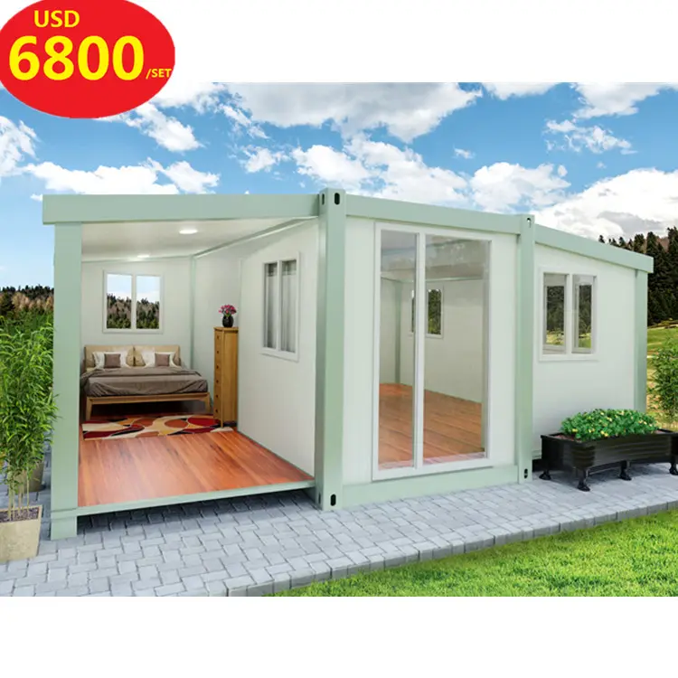 china luxury prefabricated 20ft australia 3 in 1 folding mobile homes 20ft expandable container house for sale