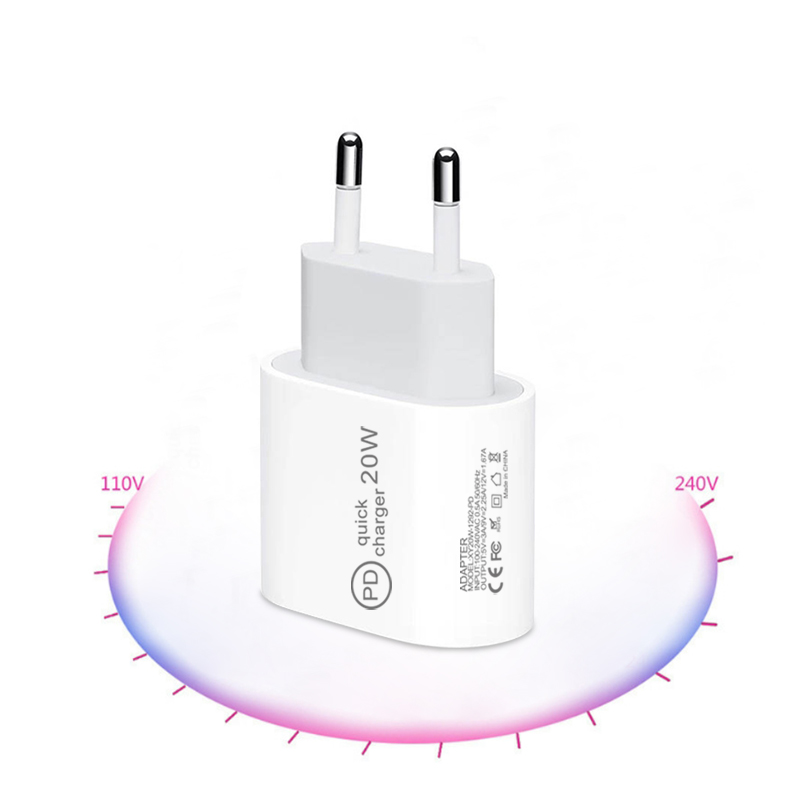 Для быстрой зарядки зарядным устройством типа C USB-C PD адаптер Usb настенное зарядное устройство 20W PD Setmobile телефон зарядное устройство для iPhone