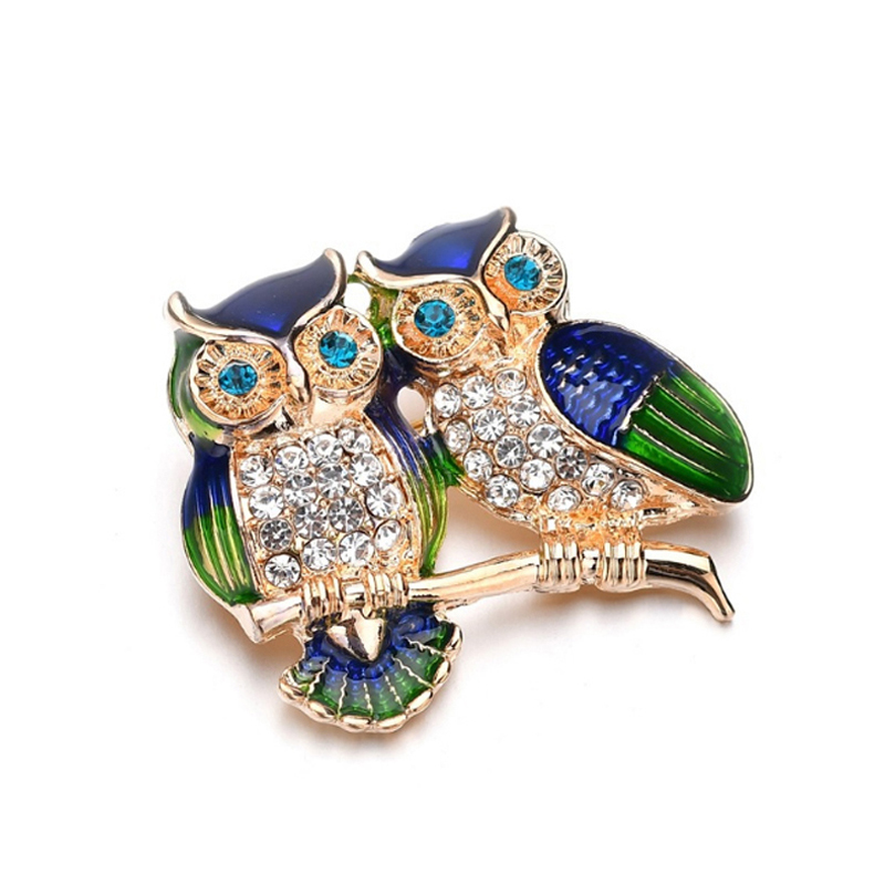 Античный Высокое качество для женщин Кристалл Rhinestone брошь в форме совы для платье ювелирные изделия подарок эмаль шпильки пользовательские