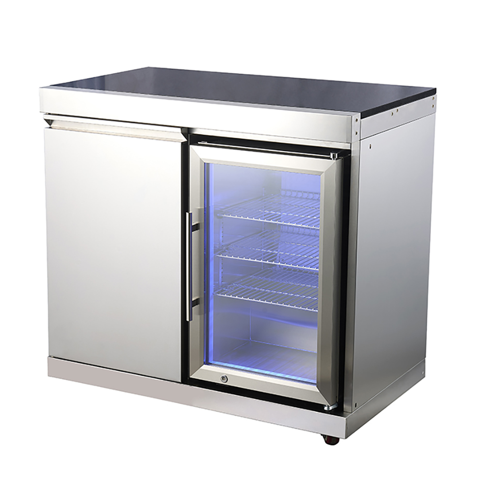 kitchen cabinet stainless steel modular garden kitchen cabinets with marble countertop and wheel