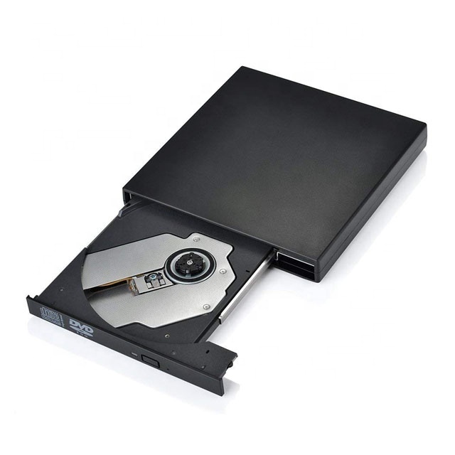 USB 2,0 Внешний портативный тонкий чехол для оптического привода CD / DVD-RW DVD ROM комбинированная горелка
