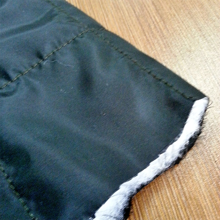 Polyester padding material for garment