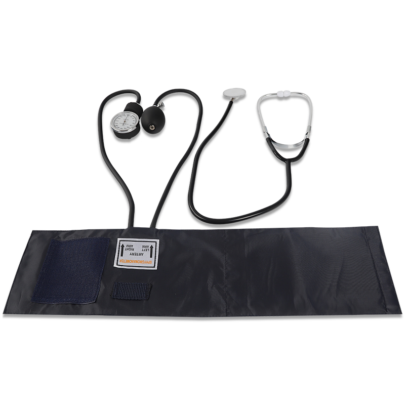 Medical supply household aneroid sphygmomanometer with stethoscope