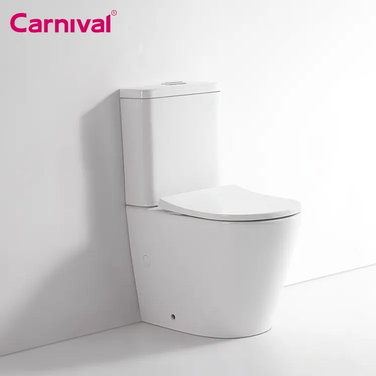 Floor Mounted Ce Certification Ceramic Water Closet Western Toilet Commode 2 Piece Sanitary Ware Bathroom Toilet