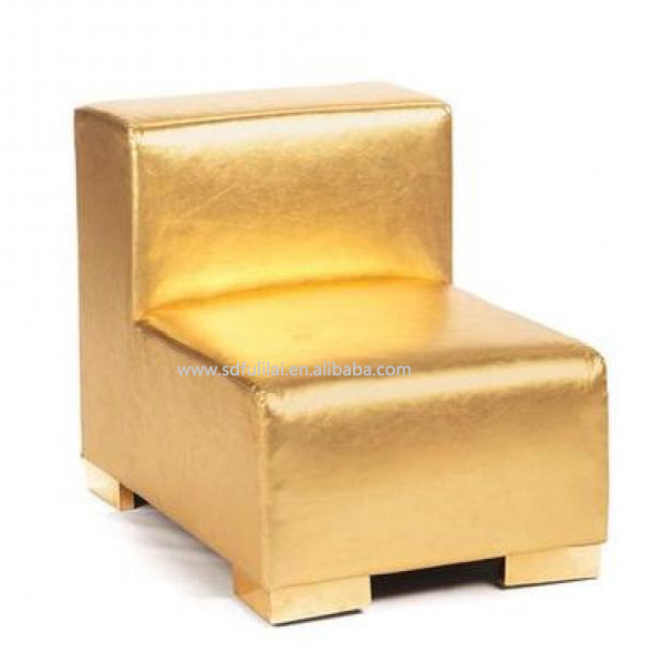 Modern Nordic Leather Hotel Wedding Furniture Outdoor Wedding Gold Sofa Set