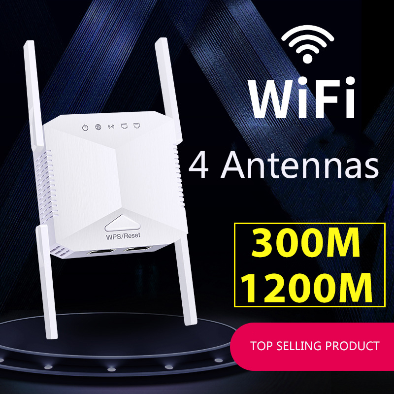 2,4 ГГц беспроводной Wi-Fi репитер 1200 Мбит/с маршрутизатор Wi-Fi усилитель 2,4G WiFi дальняя удлинитель 4/5G усилитель сигнала Wi-Fi ретранслятор