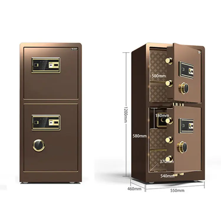 1.2M double door Electronic Secure Depository Steel Safe fireproof secret hidden storage safe box in home office safe lockeror