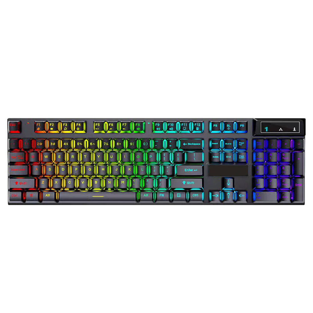 Клавиатура Мышь usb RGB светодиодная подсветка Проводная игровая клавиатура мышь набор комбо для игр