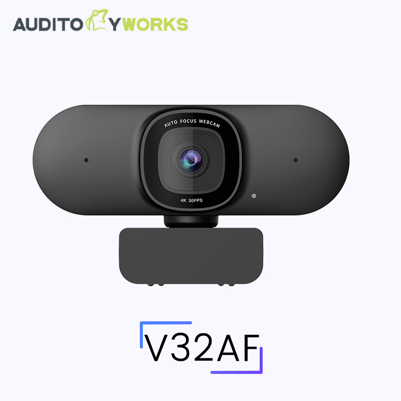 Nuroum 4K Full HD Webcam Ai Noise Canceling Auto Farming Web Camera for PC & Laptop Video Conference System