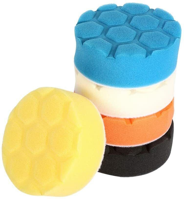 5pcs Set 90pcs 3-Inch Car Polishing Buffing Pads Foam Kit for Waxing Polisher Wax Removal