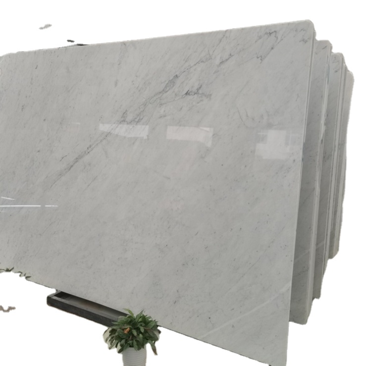 Оригинальные итальянские белые мраморные плиты и плитки Bianco Carrara