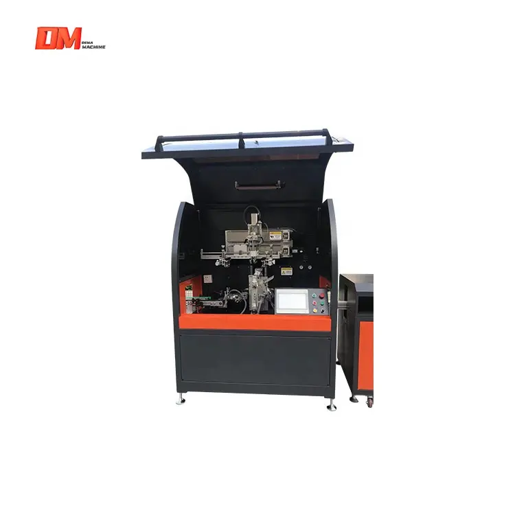 High Output With Cheap Price Good Quality 1 color 1 station For Bottles Fully Automatic Screen Printing Machine With UV LED